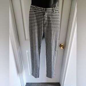 T R PREMIUM Men's Checkered Dress Pants - Black and White 🇬🇧